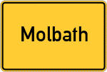 Place name sign Molbath