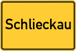 Place name sign Schlieckau