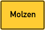 Place name sign Molzen