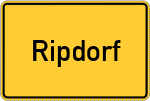 Place name sign Ripdorf