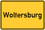 Place name sign Woltersburg