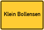 Place name sign Klein Bollensen