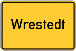 Place name sign Wrestedt