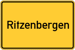Place name sign Ritzenbergen, Kreis Verden, Aller