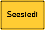 Place name sign Seestedt