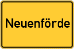 Place name sign Neuenförde