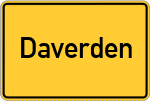 Place name sign Daverden