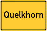 Place name sign Quelkhorn