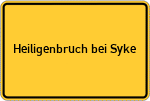 Place name sign Heiligenbruch bei Syke