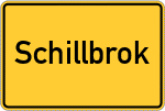 Place name sign Schillbrok
