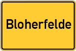 Place name sign Bloherfelde
