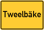 Place name sign Tweelbäke