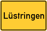 Place name sign Lüstringen