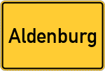 Place name sign Aldenburg
