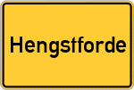 Place name sign Hengstforde