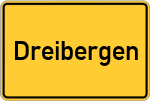 Place name sign Dreibergen