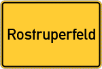 Place name sign Rostruperfeld