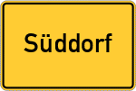 Place name sign Süddorf