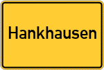 Place name sign Hankhausen