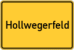 Place name sign Hollwegerfeld