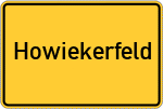 Place name sign Howiekerfeld