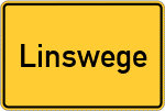 Place name sign Linswege