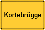 Place name sign Kortebrügge
