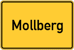 Place name sign Mollberg
