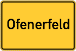 Place name sign Ofenerfeld