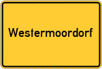 Place name sign Westermoordorf
