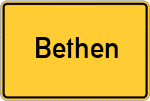 Place name sign Bethen