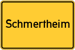 Place name sign Schmertheim