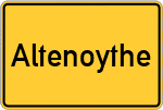 Place name sign Altenoythe