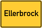 Place name sign Ellerbrock