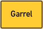 Place name sign Garrel