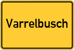 Place name sign Varrelbusch
