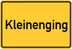 Place name sign Kleinenging