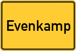 Place name sign Evenkamp