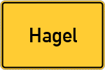 Place name sign Hagel