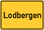 Place name sign Lodbergen