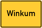 Place name sign Winkum