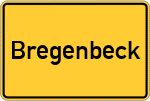 Place name sign Bregenbeck