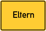 Place name sign Eltern