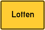 Place name sign Lotten