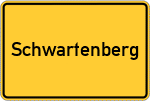 Place name sign Schwartenberg, Gut