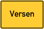 Place name sign Versen