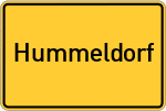 Place name sign Hummeldorf