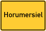 Place name sign Horumersiel