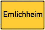 Place name sign Emlichheim