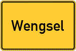 Place name sign Wengsel